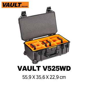 [PELICAN] 펠리칸 V525 WD 볼트 케이스(V525 Vault Rolling Case)