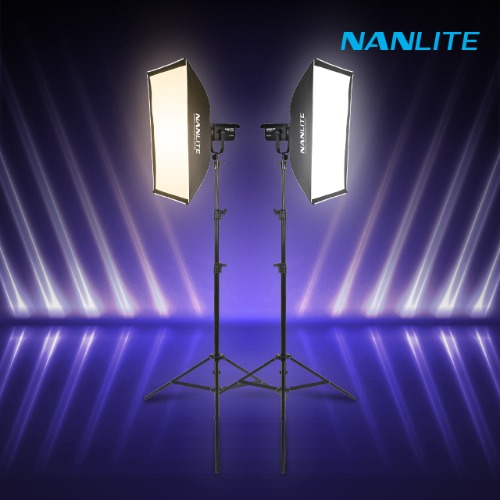 [NANLITE] 난라이트 FS-150B 소프트박스 90x60 투스탠드 세트 스튜디오 LED 조명