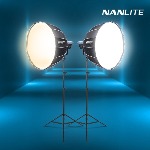 [NANLITE] 난라이트 스튜디오 LED 조명 FC-500B 파라볼릭90 소프트박스 투스탠드 세트