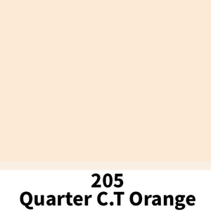 [LEE Filters] 리필터 LR 205 QUARTER CT ORANGE (CTO) 4600K 1롤 (1.22m x 7.62m)