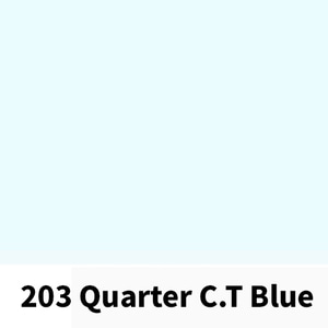 [LEE Filters] 리필터 LR 203 QUARTER CT BLUE 1롤(1,52m x 7.62m)
