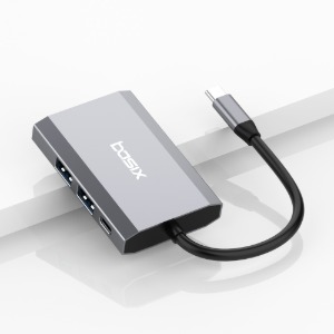 [BASIX] 베이식스 엠 미니 C타입 멀티 허브 6in1 USB 3.0 맥북 프로 에어 hdmi 4k