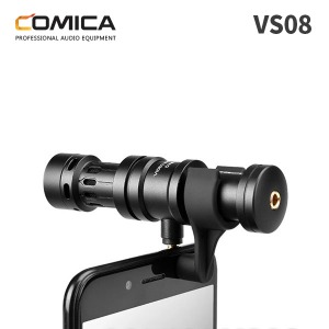 [COMICA] 코미카 VS08 스마트폰용 카디오이드 지향성 컨덴서 샷건 유튜브 방송 마이크