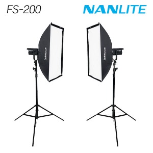 [NANLITE] 난라이트 FS-200 소프트박스(90x60) 투스탠드 세트