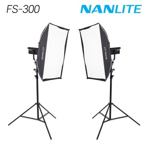 [NANLITE] 난라이트 FS-300 소프트박스(90x60) 투스탠드 세트