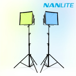 [NANLITE] 난라이트 방송 촬영 LED조명 믹스패널60 소프트박스 투스탠드 세트