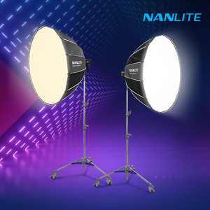 [NANLITE] 난라이트 포르자500BII 소프트박스120 투스탠드 세트 LED 방송 영상 촬영조명 Forza500BII