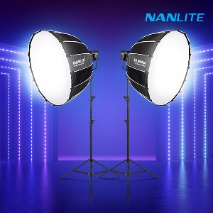 [NANLITE] 난라이트 포르자300II 소프트박스90 투스탠드 세트 스튜디오 LED 조명 Forza300II