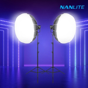[NANLITE] 난라이트 포르자300II 랜턴 소프트박스120 투스탠드 세트 스튜디오 LED 조명 Forza300II
