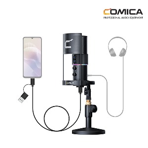 [COMICA] 코미카 STA-U2D 콘덴서 USB-C 방송용 PC 스마트폰 녹음 RGB LED 마이크