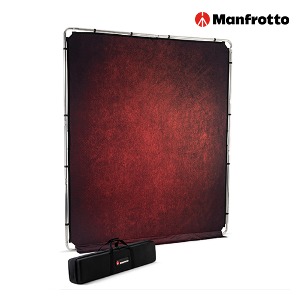 [MANFROTTO] 맨프로토 EzyFrame Vintage Background 2 x 2.3m Crimson _ LL LB7940 (프레임 포함 KIT)