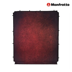 [MANFROTTO] 맨프로토 EzyFrame Vintage Background Cover 2 x 2.3m Crimson _ LL LB7941 (프레임 미포함)